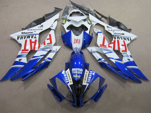 Carenado Moto Yamaha R6 2008-2016 - Azul Blanco Motul Rojo Fiat Carenado Moto Yamaha R6 2008-2016 - Azul Blanco Motul Rojo Fiat
