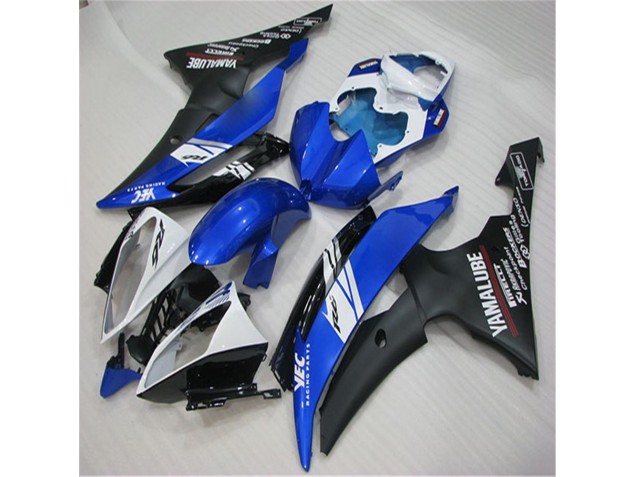 Carenado Moto Yamaha R6 2008-2016 - Blanco Azul Negro Carenado Moto Yamaha R6 2008-2016 - Blanco Azul Negro