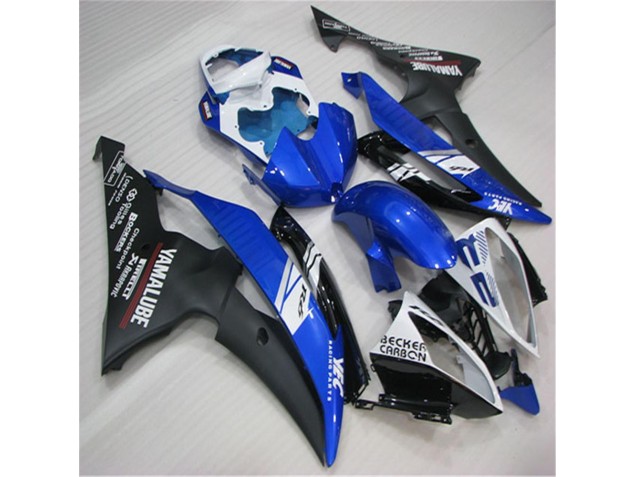 Carenado Moto Yamaha R6 2008-2016 - Blanco Azul Negro Carenado Moto Yamaha R6 2008-2016 - Blanco Azul Negro
