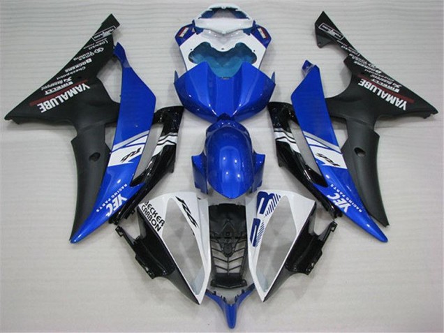 Carenado Moto Yamaha R6 2008-2016 - Blanco Azul Negro Carenado Moto Yamaha R6 2008-2016 - Blanco Azul Negro