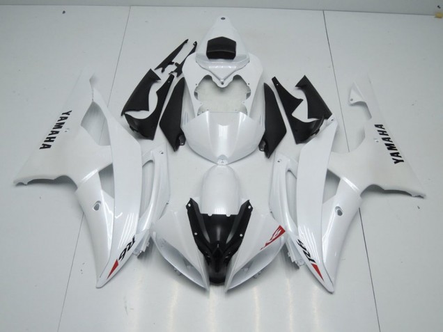 Carenado Moto Yamaha R6 2008-2016 - Blanco Perla & Rojo Pegatinas Carenado Moto Yamaha R6 2008-2016 - Blanco Perla & Rojo Pegatinas
