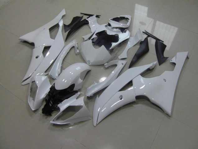 Carenado Moto Yamaha R6 2008-2016 - Blanco Perla Sin Calcomanías Carenado Moto Yamaha R6 2008-2016 - Blanco Perla Sin Calcomanías