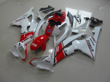 Carenado Moto Yamaha R6 2008-2016 - Blanco Rojo Estilo OEM