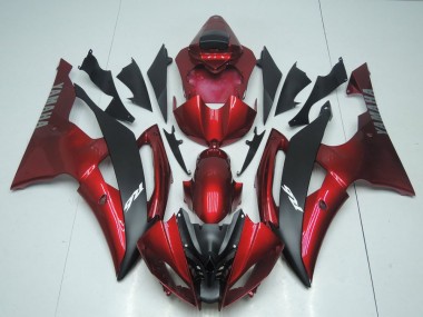 Carenado Moto Yamaha R6 2008-2016 - Caramelo Rojo & Negro