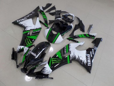Carenado Moto Yamaha R6 2008-2016 - Especial Blanco Verde Monster