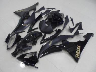 Carenado Moto Yamaha R6 2008-2016 - Negro con Oro Pegatinas