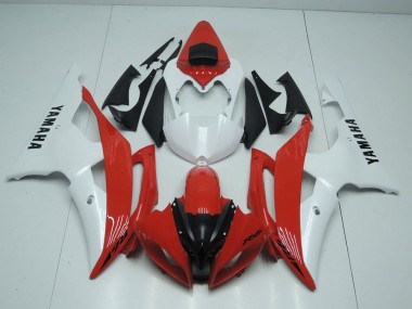 Carenado Moto Yamaha R6 2008-2016 - Rojo & Blanco Perla