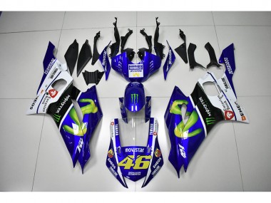 Carenado Moto Yamaha R6 2017-2023 - Monster Azul Movistar 46