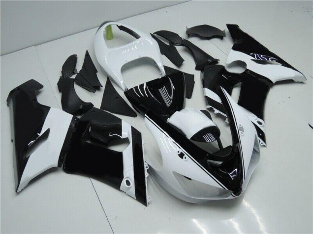 Carenado & Plástico Moto Kawasaki ZX6R 2005-2006 - Negro Blanco Carenado & Plástico Moto Kawasaki ZX6R 2005-2006 - Negro Blanco