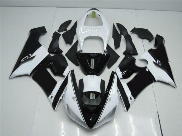 Carenado & Plástico Moto Kawasaki ZX6R 2005-2006 - Negro Blanco Carenado & Plástico Moto Kawasaki ZX6R 2005-2006 - Negro Blanco