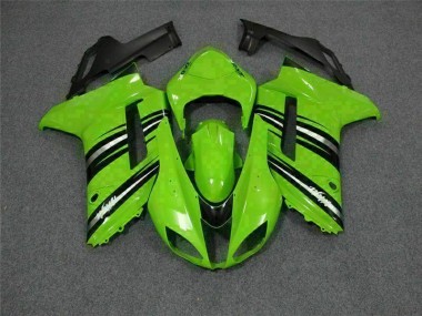 Carenado & Plástico Moto Kawasaki ZX6R 2007-2008 - Verde Negro