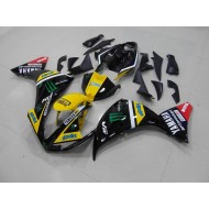 Carenado & Plástico Moto Yamaha R1 2012-2014 - Amarillo Negro Monster