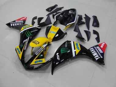 Carenado & Plástico Moto Yamaha R1 2012-2014 - Amarillo Negro Monster