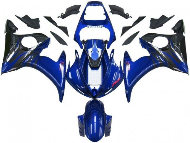 Carenado & Plástico Moto Yamaha R6 2003-2005 - Azul Negro Carenado & Plástico Moto Yamaha R6 2003-2005 - Azul Negro