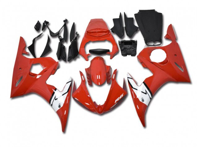 Carenado & Plástico Moto Yamaha R6 2003-2005 - Rojo Blanco Carenado & Plástico Moto Yamaha R6 2003-2005 - Rojo Blanco