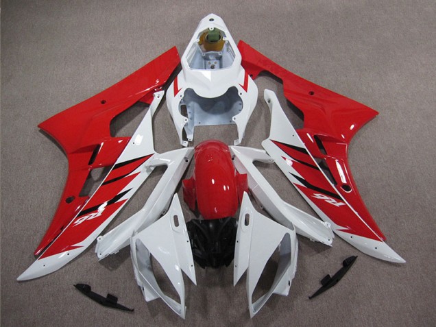 Carenado & Plástico Moto Yamaha R6 2006-2007 - Rojo Blanco Carenado & Plástico Moto Yamaha R6 2006-2007 - Rojo Blanco