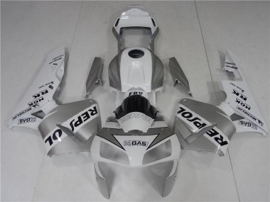 Carenados Moto Honda CBR 600 RR 2003-2004 - Plata Blanco Negro Repsol