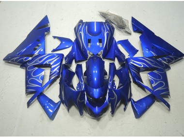 Carenados Moto Kawasaki ZX10R 2003-2005 - Azul Blanco Llama