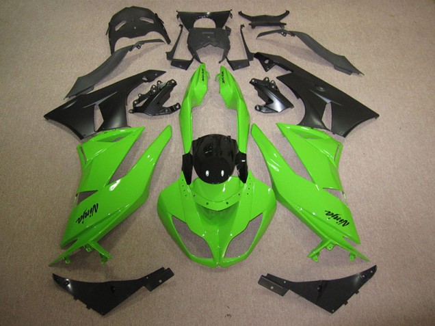 Carenados Moto Kawasaki ZX6R 2009-2012 - Negro Verde Carenados Moto Kawasaki ZX6R 2009-2012 - Negro Verde