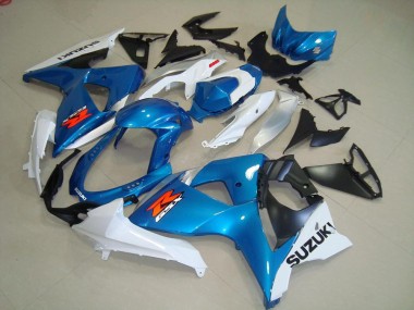 Carenados Moto Suzuki GSXR 1000 K9 2009-2016 - Azul & Blanco Estilo OEM