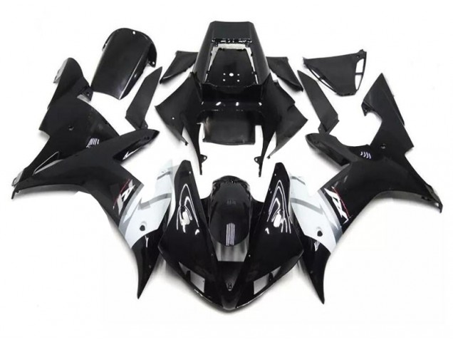Carenados Moto Yamaha R1 2002-2003 - Negro Blanco Carenados Moto Yamaha R1 2002-2003 - Negro Blanco