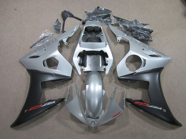 Carenados Moto Yamaha R6 2003-2005 - Plata Negro Carenados Moto Yamaha R6 2003-2005 - Plata Negro