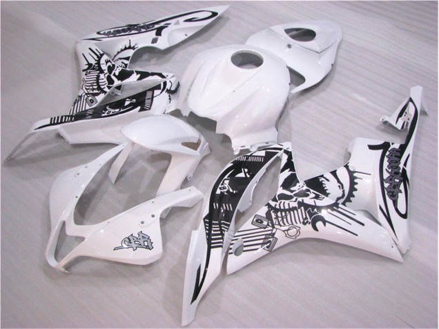 Carrocería Motocicletas Honda CBR 600 RR 2007-2008 - Negro Blanco Carrocería Motocicletas Honda CBR 600 RR 2007-2008 - Negro Blanco