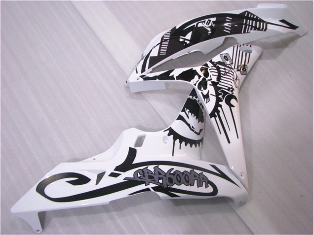 Carrocería Motocicletas Honda CBR 600 RR 2007-2008 - Negro Blanco Carrocería Motocicletas Honda CBR 600 RR 2007-2008 - Negro Blanco