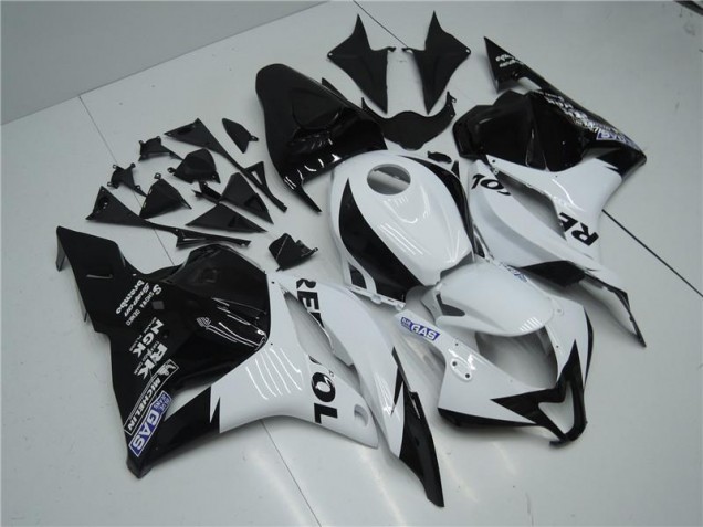 Carrocería Motocicletas Honda CBR 600 RR 2009-2012 - Blanco Negro Carrocería Motocicletas Honda CBR 600 RR 2009-2012 - Blanco Negro