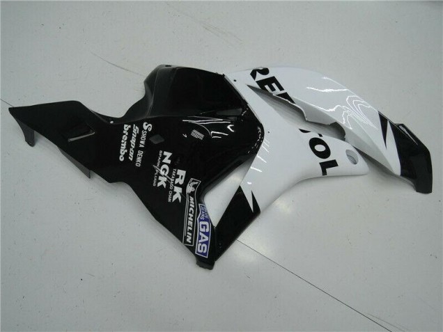 Carrocería Motocicletas Honda CBR 600 RR 2009-2012 - Blanco Negro Carrocería Motocicletas Honda CBR 600 RR 2009-2012 - Blanco Negro