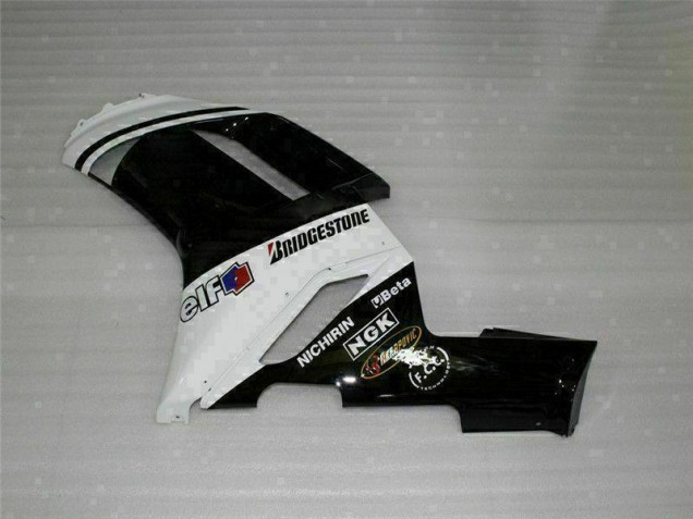 Carrocería Motocicletas Kawasaki ZX6R 2007-2008 - Negro Blanco Carrocería Motocicletas Kawasaki ZX6R 2007-2008 - Negro Blanco