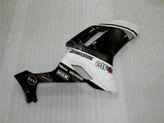 Carrocería Motocicletas Kawasaki ZX6R 2007-2008 - Negro Blanco Carrocería Motocicletas Kawasaki ZX6R 2007-2008 - Negro Blanco