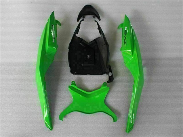 Carrocería Motocicletas Kawasaki ZX6R 2009-2012 - Verde Negro Carrocería Motocicletas Kawasaki ZX6R 2009-2012 - Verde Negro