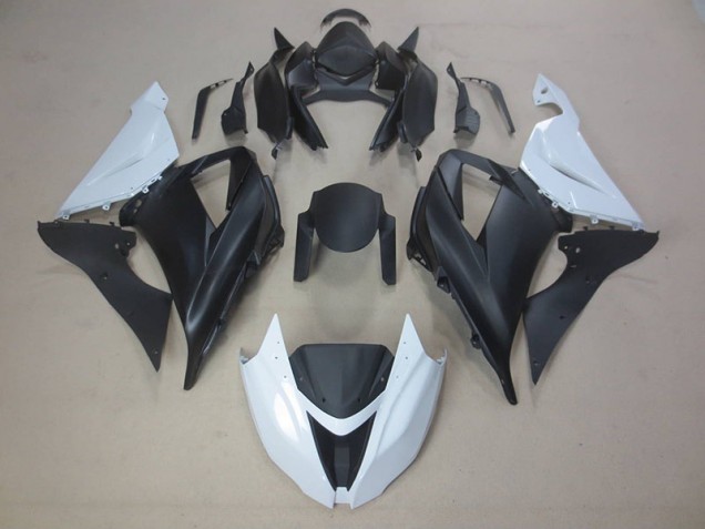 Carrocería Motocicletas Kawasaki ZX6R 2013-2018 - Negro Blanco Carrocería Motocicletas Kawasaki ZX6R 2013-2018 - Negro Blanco