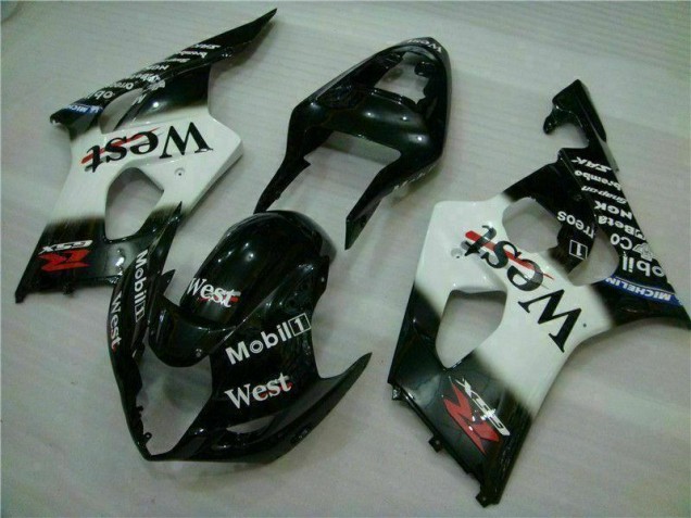 Carrocería Motocicletas Suzuki GSXR 1000 K3 2003-2004 - Blanco Negro Carrocería Motocicletas Suzuki GSXR 1000 K3 2003-2004 - Blanco Negro