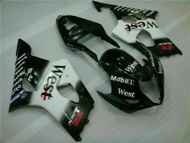 Carrocería Motocicletas Suzuki GSXR 1000 K3 2003-2004 - Blanco Negro Carrocería Motocicletas Suzuki GSXR 1000 K3 2003-2004 - Blanco Negro