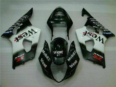 Carrocería Motocicletas Suzuki GSXR 1000 K3 2003-2004 - Blanco Negro