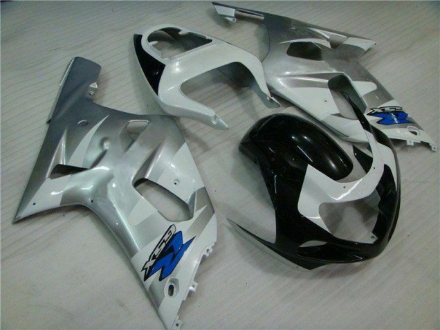 Carrocería Motocicletas Suzuki GSXR 600 / 750 K1 K2 K3 2001-2003 - Plata Negro Carrocería Motocicletas Suzuki GSXR 600 / 750 K1 K2 K3 2001-2003 - Plata Negro