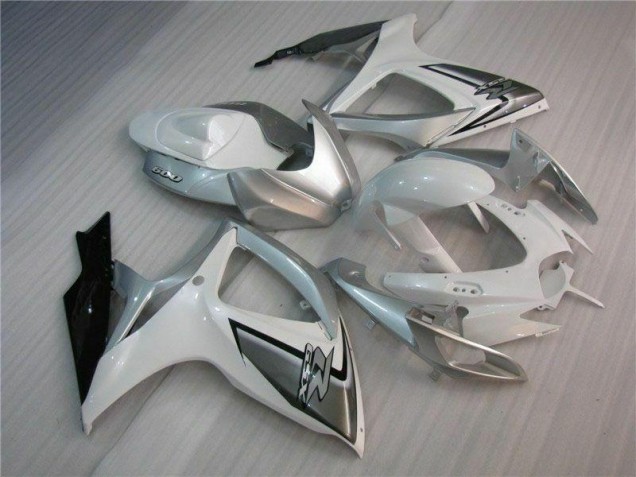 Carrocería Motocicletas Suzuki GSXR 600 / 750 K6 2006-2007 - Blanco Plata Carrocería Motocicletas Suzuki GSXR 600 / 750 K6 2006-2007 - Blanco Plata