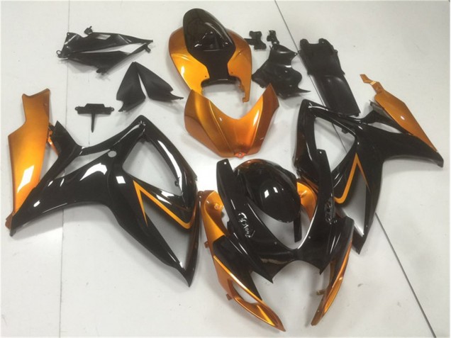 Carrocería Motocicletas Suzuki GSXR 600 / 750 K6 2006-2007 - Negro Naranja Carrocería Motocicletas Suzuki GSXR 600 / 750 K6 2006-2007 - Negro Naranja