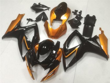 Carrocería Motocicletas Suzuki GSXR 600 / 750 K6 2006-2007 - Negro Naranja
