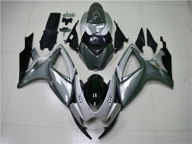Carrocería Motocicletas Suzuki GSXR 600 / 750 K6 2006-2007 - Plata Gris