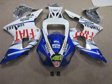 Carrocería Motocicletas Yamaha R1 2009-2011 - Azul Blanco Motul Dunlop 46