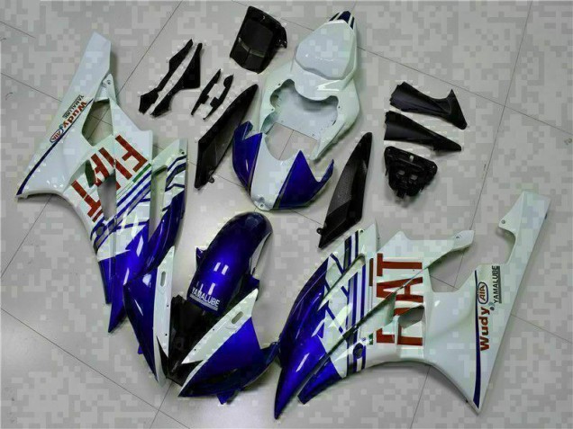 Carrocería Motocicletas Yamaha R6 2006-2007 - Blanco Azul Carrocería Motocicletas Yamaha R6 2006-2007 - Blanco Azul