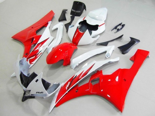 Carrocería Motocicletas Yamaha R6 2006-2007 - Rojo Blanco Carrocería Motocicletas Yamaha R6 2006-2007 - Rojo Blanco