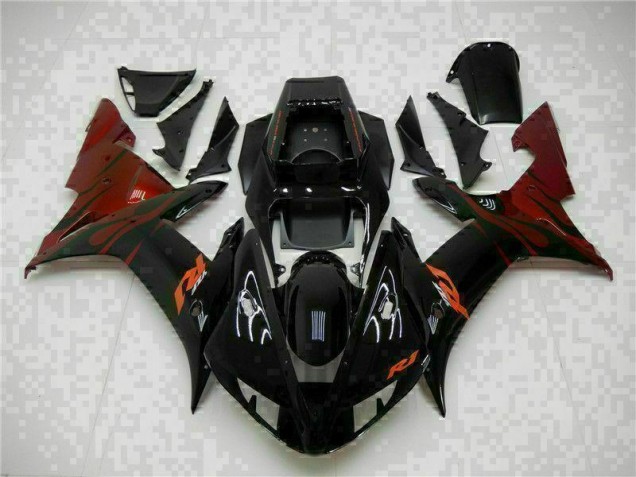 Completo ABS Moto Plástico Yamaha R1 2002-2003 - Negro Completo ABS Moto Plástico Yamaha R1 2002-2003 - Negro