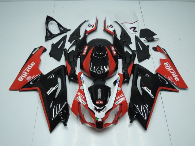 Inyección Kit Carenado Moto Aprilia RS 125 2006-2011 - Negro y rojo Inyección Kit Carenado Moto Aprilia RS 125 2006-2011 - Negro y rojo