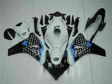 Inyección Kit Carenado Moto Honda CBR 1000 RR 2008-2011 - Blanco Negro