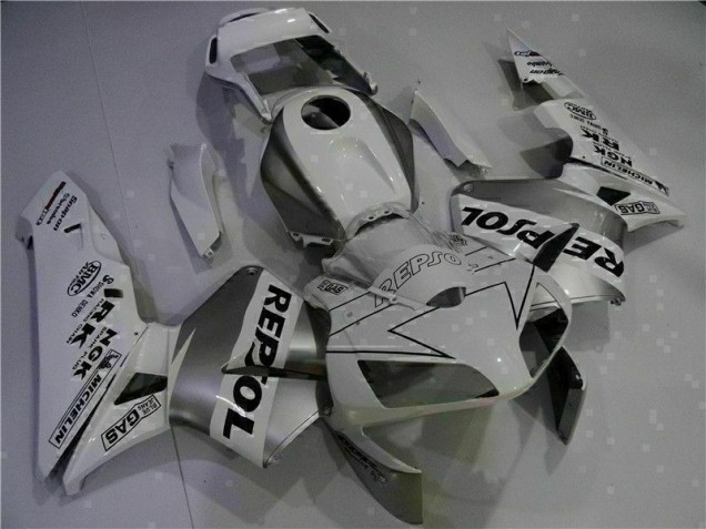 Inyección Kit Carenado Moto Honda CBR 600 RR 2003-2004 - Blanco Repsol Inyección Kit Carenado Moto Honda CBR 600 RR 2003-2004 - Blanco Repsol