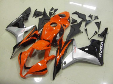 Inyección Kit Carenado Moto Honda CBR 600 RR 2007-2008 - Naranja Plata Negro